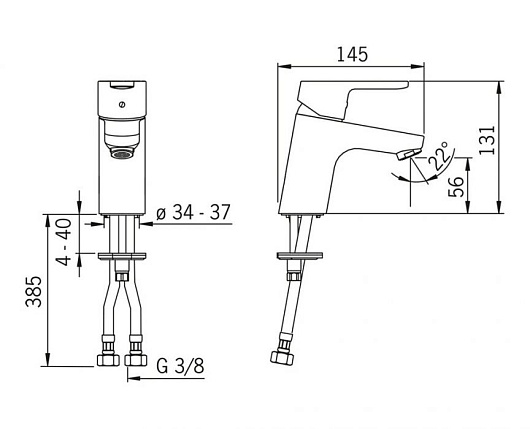 Oras Смеситель Aquita 2910F для раковины – картинка-3
