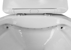 Azario Унитаз подвесной Boca AZ-2002 безободковый белый – фотография-9