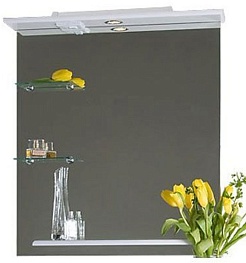 Водолей Мебель для ванной "Альфа 75" белая – фотография-3