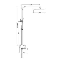 Gappo Душевая стойка G07 G2407 хром – фотография-3