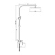 Gappo Душевая стойка G07 G2407 хром – картинка-7