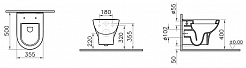 Vitra Унитаз подвесной с инсталляцией Zentrum 9012B003-7206 с микролифтом – фотография-9