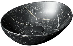 Teymi Раковина накладная Lori 41 T50496 черный мрамор