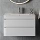Teymi Тумба под раковину Laina 80 подвесная белая матовая – фотография-14