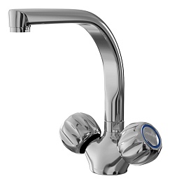 Mixline Смеситель для кухни 1/2 керамический ML02-031 хром – фотография-1