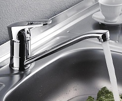 Frap Смеситель для кухни H702 F49702-B хром – фотография-2