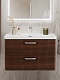 BelBagno Тумба с раковиной Due 80 подвесная Noce ручки Хром полированный – фотография-33