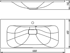 Style Line Тумба с кварцевой раковиной жасмин Остин 100 графит – фотография-5