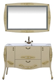 Aquanet Тумба с раковиной "Виктория 120" олива – фотография-2