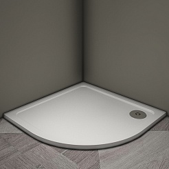 Veconi Душевой поддон Tezeo stone TZ-10 100x100 белый – фотография-2