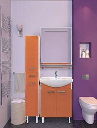 Misty Зеркало для ванной Джулия 60 оранжевое – фотография-2