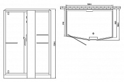 Orans Душевая кабина SR-89102LS black – фотография-7