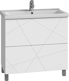 Vigo Мебель для ванной Geometry 2-800 белая – фотография-2