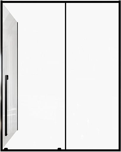 Allen Brau Душевой уголок Fantasy 160x100 3.11010.31/3.11014.31 чёрный матовый – фотография-2