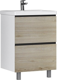 Vigo Тумба под раковину Cross 600-0-2 дуб давос натуральный – фотография-1