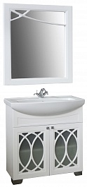 Атолл Мебель для ванной Доминикана 85 зеркало – фотография-1