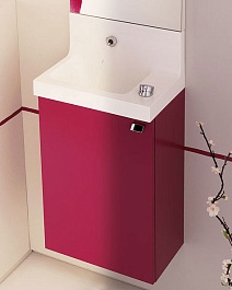 Jacob Delafon Тумба с раковиной "Pop Laminar 40" R красная – фотография-1