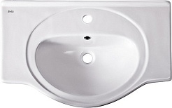 Misty Тумба с раковиной Лувр 75 белая – фотография-3