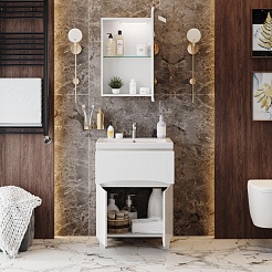 Onika Тумба под раковину Стрим 60.12 (Como) белая – фотография-7