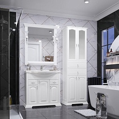 Opadiris Тумба под раковину Риспекто 85 белая – фотография-4