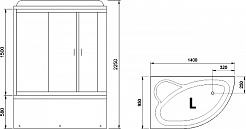 Royal Bath Душевая кабина ALP RB140ALP-C-L – фотография-3