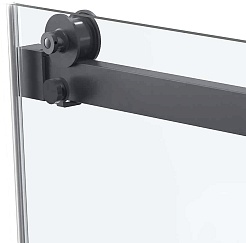 Vincea Душевой уголок Como Soft 130x100 VSR-1CS1013CLGM профиль вороненая сталь стекло прозрачное – фотография-9