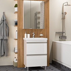 Misty Мебель для ванной Ингрид 60 белая – фотография-1