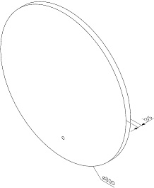 Am.Pm Зеркало X-Joy 80 круглое с подсветкой – фотография-10