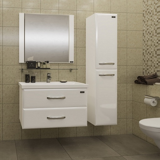 СанТа Тумба с раковиной Виктория 80 подвесная – фотография-2