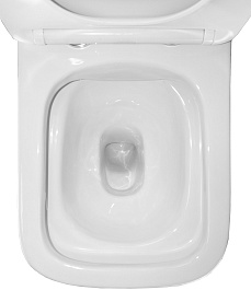 Azario Унитаз-компакт Kashmir AZ-9143S безободковый с бачком с сиденьем микролифт белый – фотография-12