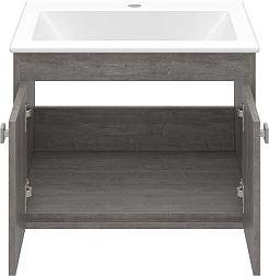 Misty Тумба под раковину Пайн 60 подвесная дуб уайт-ривер серо-коричневый – фотография-2