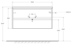 BelBagno Тумба с раковиной Kraft 100 подвесная Rovere tabacco – фотография-14