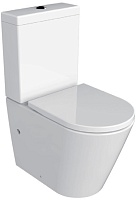 Azario Унитаз-компакт Luana AZ-8593 безободковый с бачком с сиденьем микролифт белый