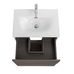 BelBagno Тумба с раковиной Uno mini 60 подвесная Бежевый матовый с раковиной BB-8099-3-60 – фотография-8