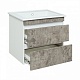 Runo Мебель для ванной Манхэттен 75 серый бетон – фотография-20