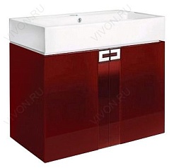  Тумба с раковиной "Point 57" красная – фотография-1