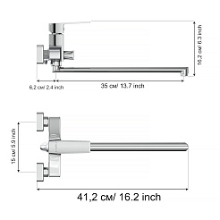 Tokito Смеситель для ванны AKARI хром TOK-AKA-1015 – фотография-8