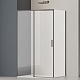 Vincea Душевой уголок Soft 2 110x80 VSR-3SO28011CLGM профиль вороненая сталь стекло прозрачное – фотография-10