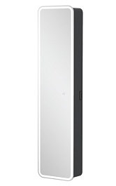 Equil Шкаф пенал Eltoro LED 40 подвесной черный софт – фотография-1