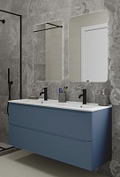 Зов Мебель для ванной Дион 120 подвесная серо-синий