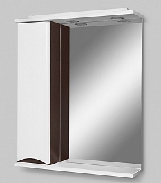 Am.Pm Зеркало-шкаф Like 65 L, белый глянец венге – фотография-4