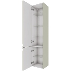 Aquatek Шкаф-пенал Вега 35 AQ70035L-GS шалфей зеленый, петли слева – фотография-2