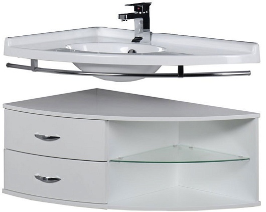 Aquanet Тумба с раковиной "Корнер Open" L – фото-1