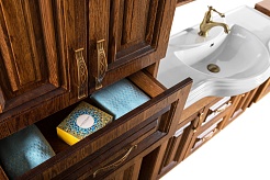 Водолей Мебель для ванной Дубэлла 105 орех – фотография-10