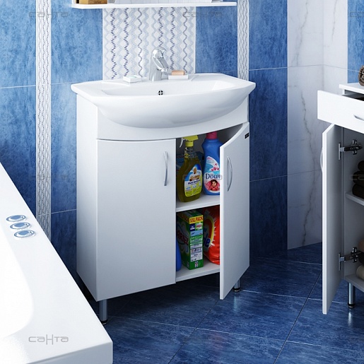 СанТа Тумба для умывальника Элеганс 65  – фотография-2