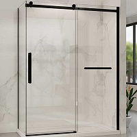 Vincea Душевой уголок Como Soft 150x80 VSR-1CS8015CLB профиль хром стекло прозрачное