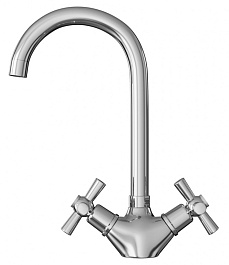 Mixline Смеситель для кухни 1/2 керамический ML10-032 хром – фотография-3