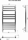 Terminus Полотенцесушитель электрический Ното П10 500x1050 хром – картинка-6