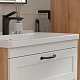 Equil Тумба под раковину Lago 80 2 ящика подвесная белая/дерево – фотография-14