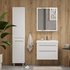 Equil Шкаф пенал Corner 40 напольный белый – фотография-5